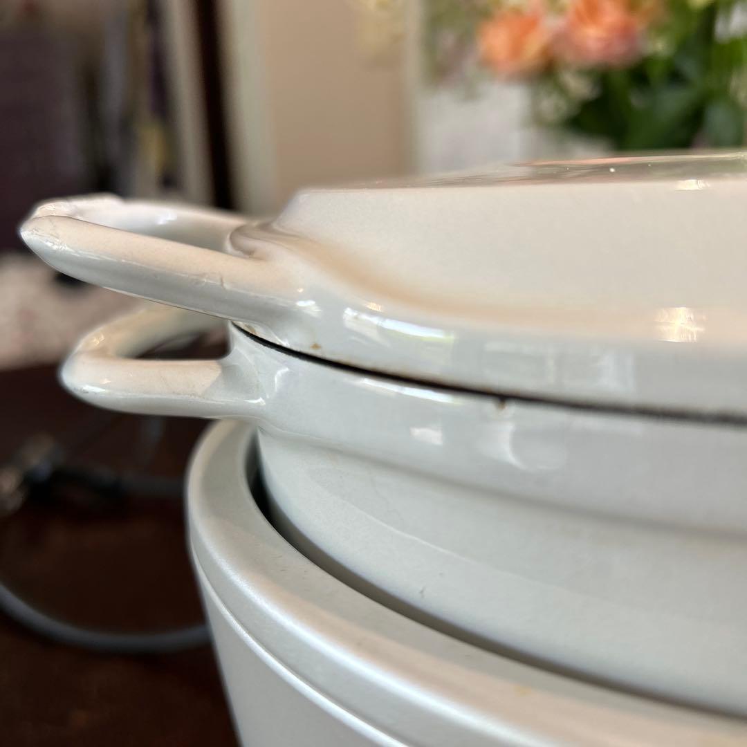 お値下げ　バーミキュラ　ライスポット　シーソルトホワイト　3合炊き　美品