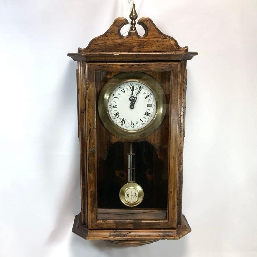 【希少品】イタリア Capanni カパーニ社 柱時計 木製 ポプラ古材