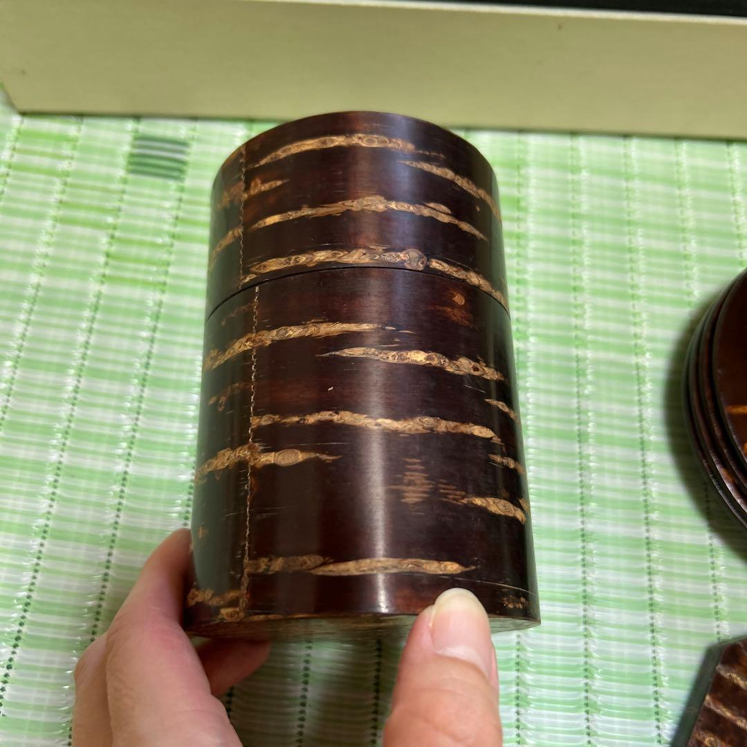 CHERRY CRAFT 桜皮細工　茶道具セット　未使用美品　高級工芸品