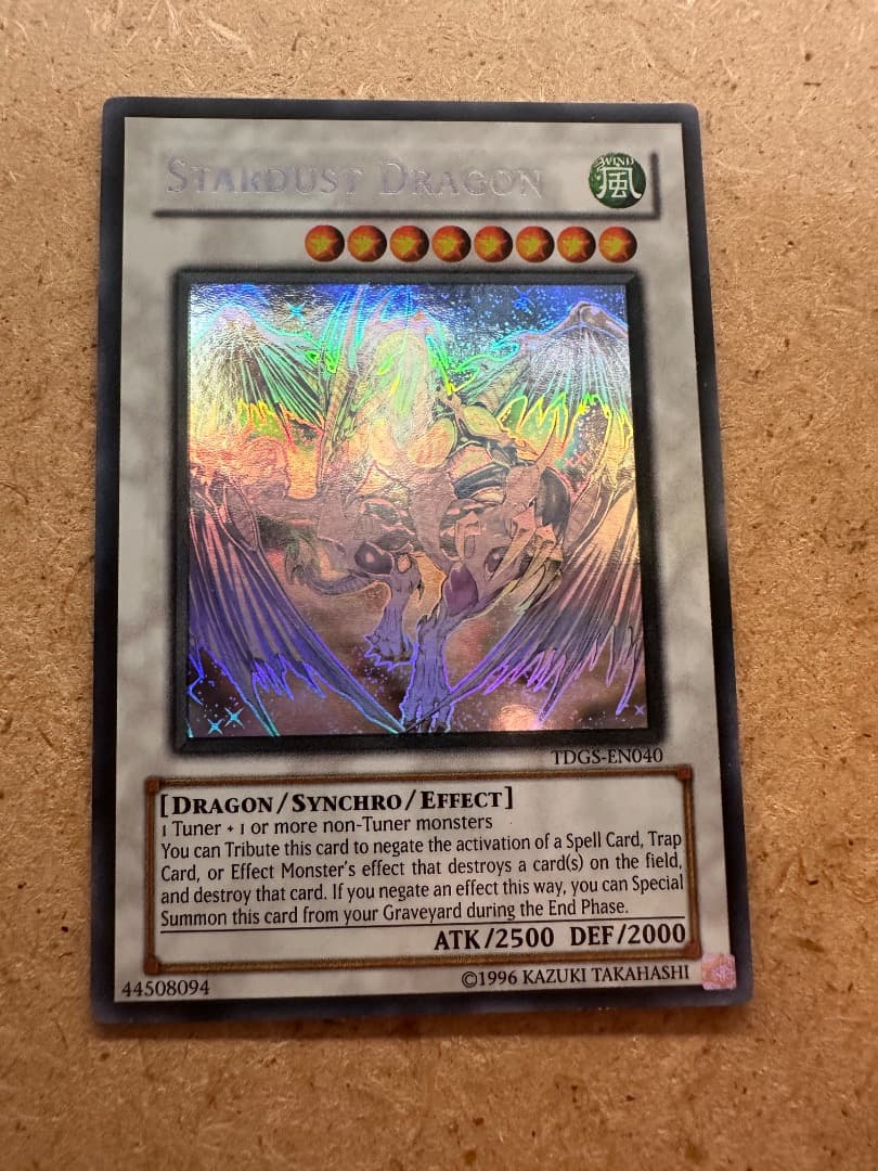 遊戯王　スターダスト・ドラゴン　英語　ホロ　TDGS-EN040