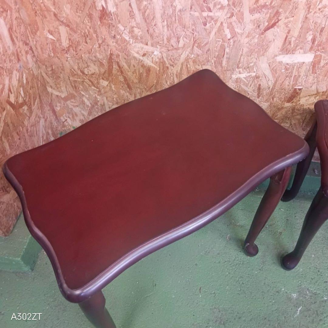 004送料設置無料　別荘保管品　猫足アンティーク　サイドテーブル　きれい