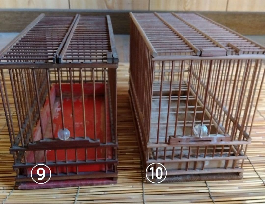 昭和　日本製　鳥かご　メジロ籠　12個セット　高さ17センチ