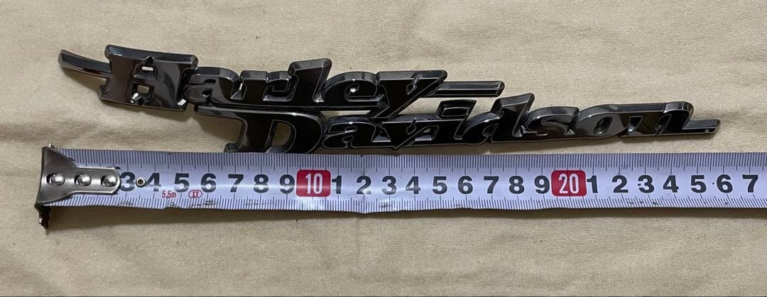 ハーレー純正 タンクエンブレム 流れロゴ 希少 2000s