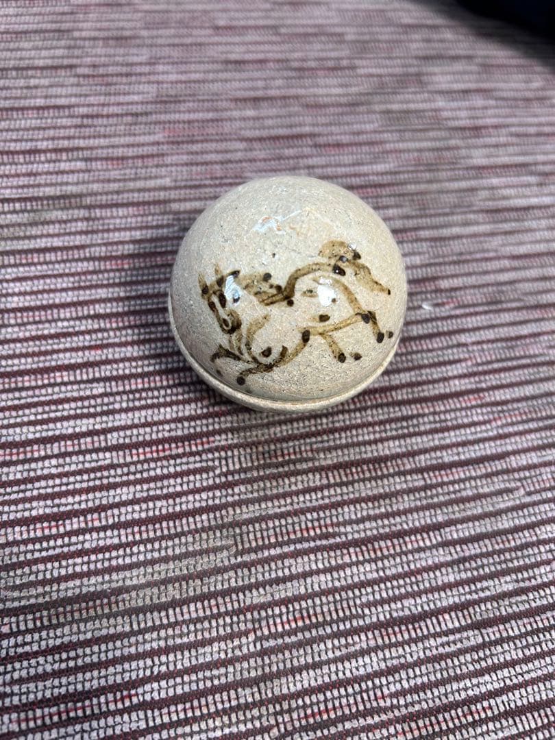 相馬駒焼 14代田代法橋 香合 茶道 茶道具