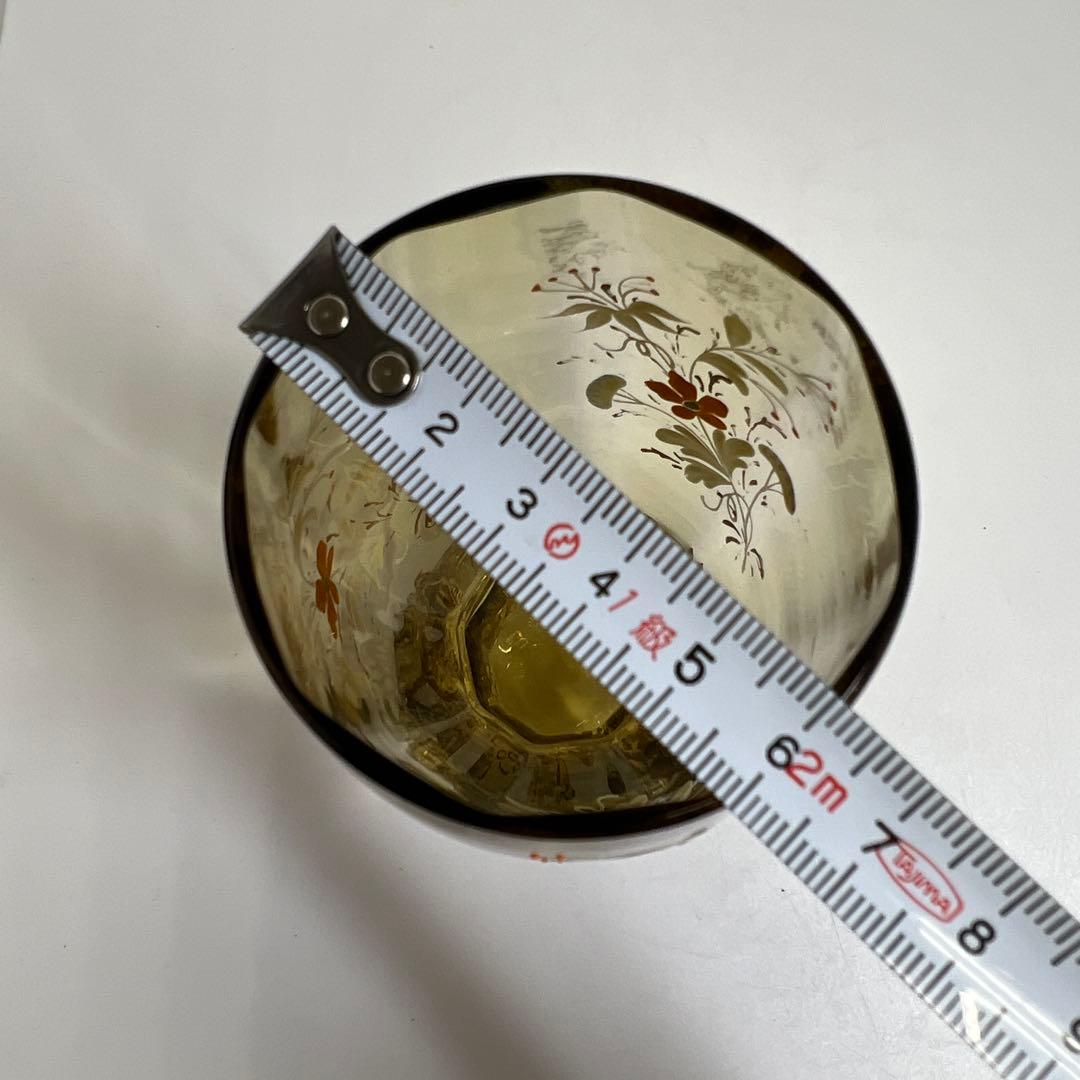 19世紀　フランスエナメル彩杯　化粧箱付　高約15.5㎝　東Y8-0106☆2F