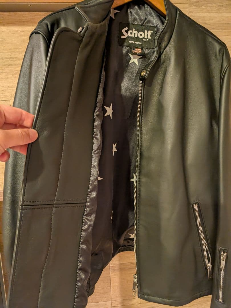 美品希少サイズ SOPHNET x Schott シープスキンライダース