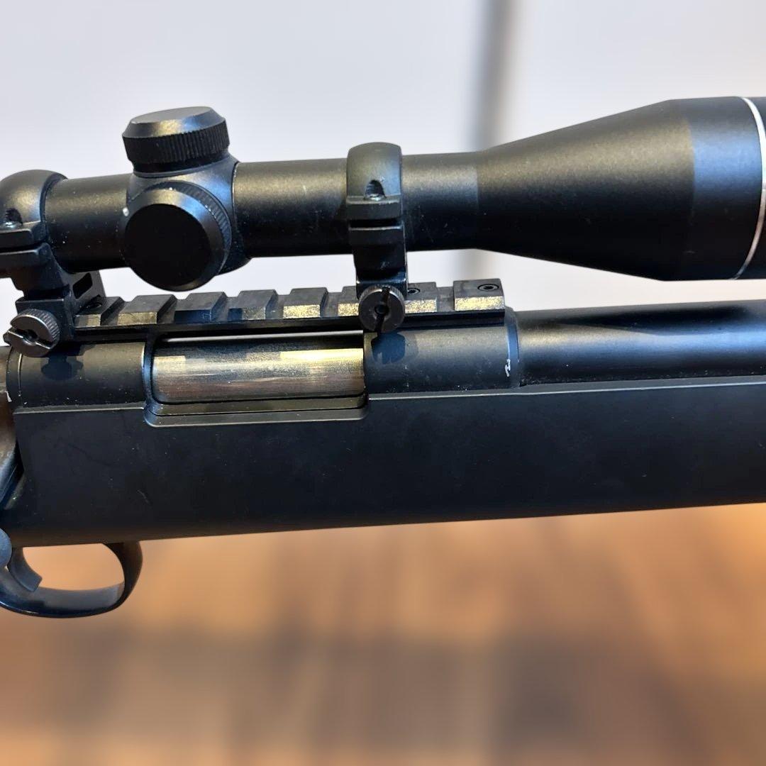 スナイパーライフル ブラック スコープ付き　バイポット付き