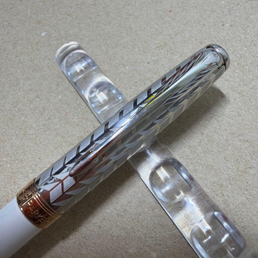 廃盤 PARKER パーカー ソネット ボールペン メタル&パールCT 油性