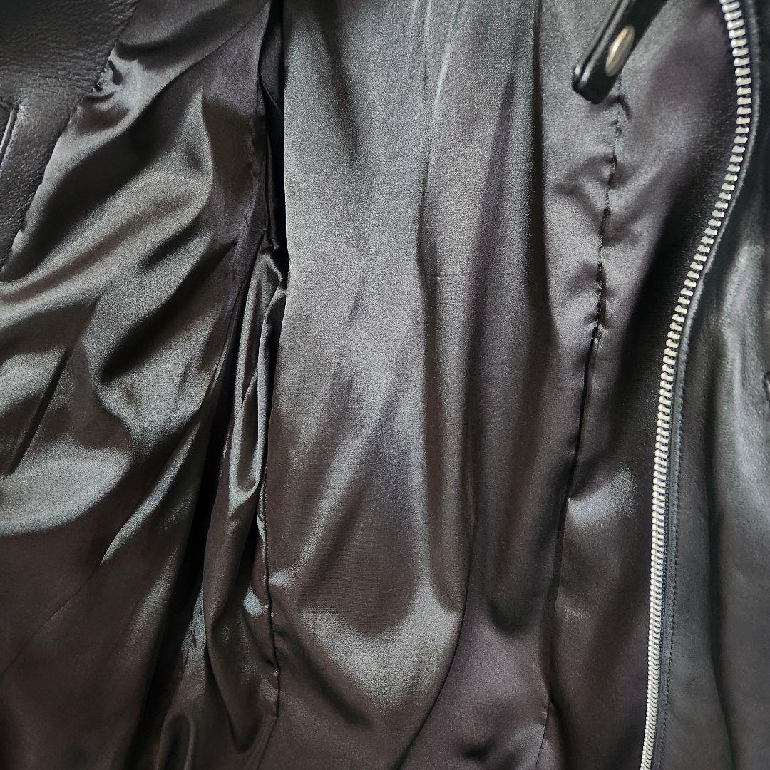 JACKROSE ブラック レザーライダースジャケット サイズ5（XL）