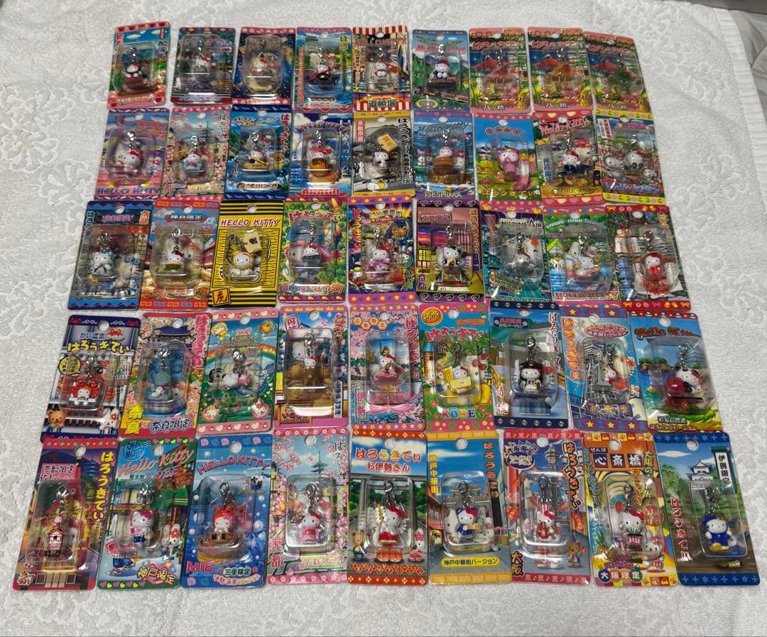 ご当地ハローキティ キーホルダー ファスナーマスコットセット 45個 近畿地方1