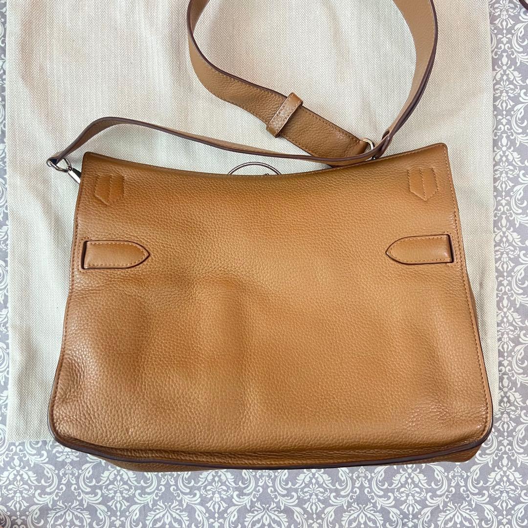 【スカーフ・カデナ付】HERMES ショルダーバッグ　ジプシエール　ブラウン