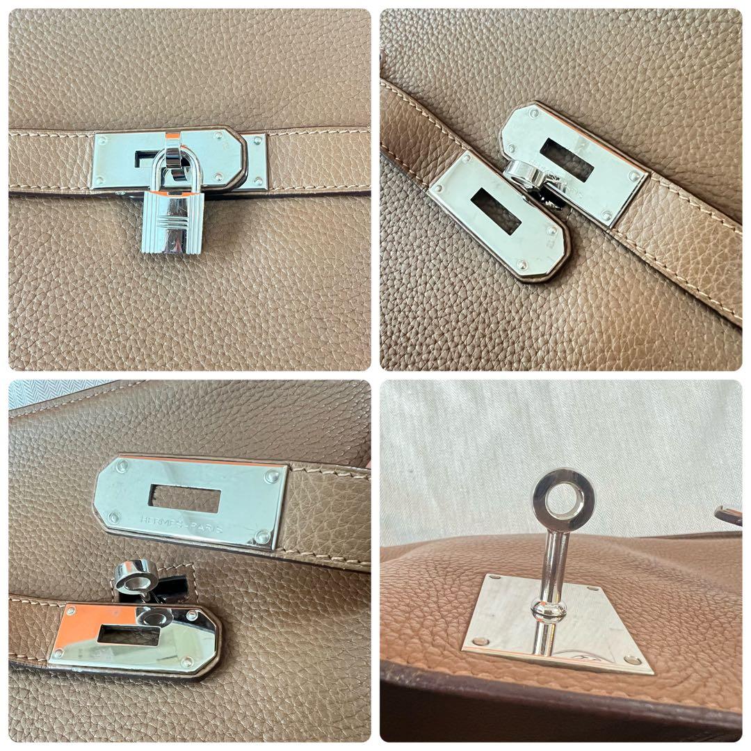 【スカーフ・カデナ付】HERMES ショルダーバッグ　ジプシエール　ブラウン