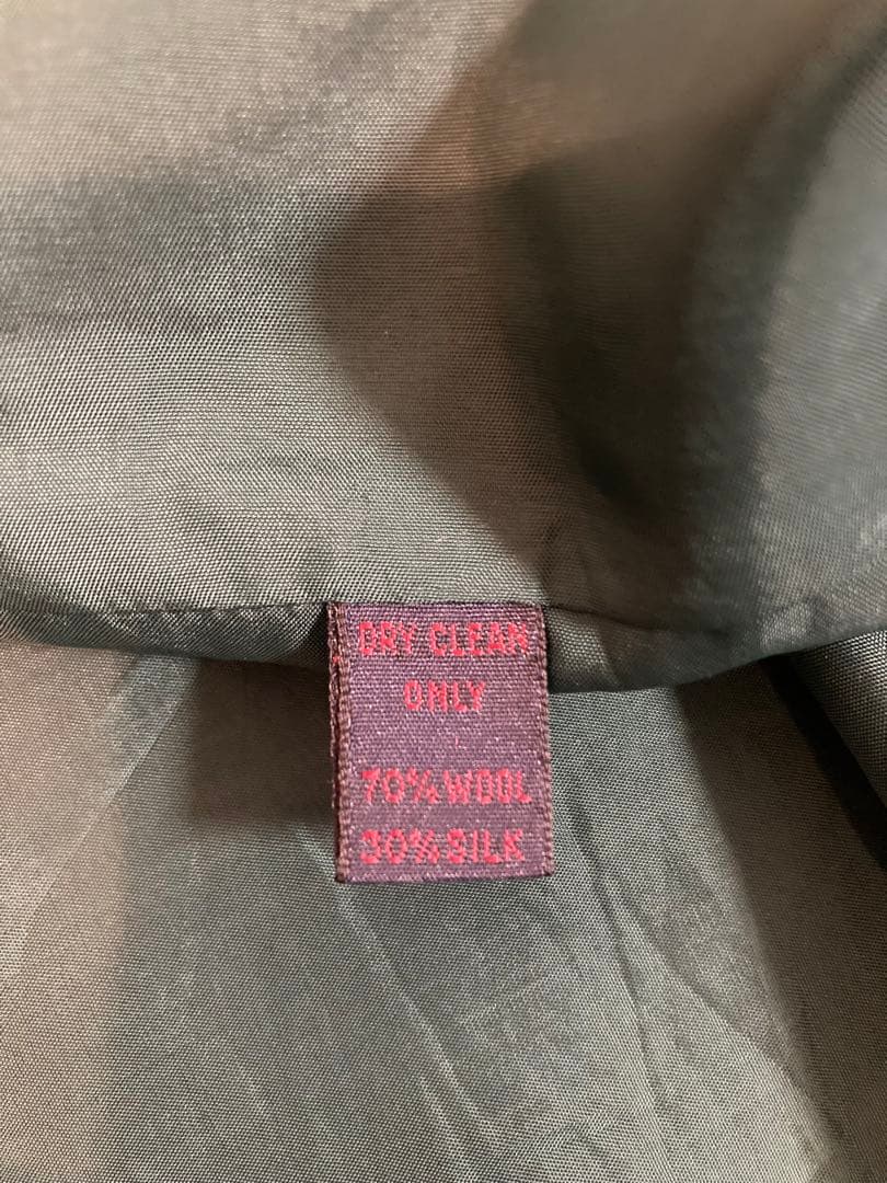 新品同　エトロ　ETRO スカート 膝丈　渋グリーン　シルク混　ペイズリー　M