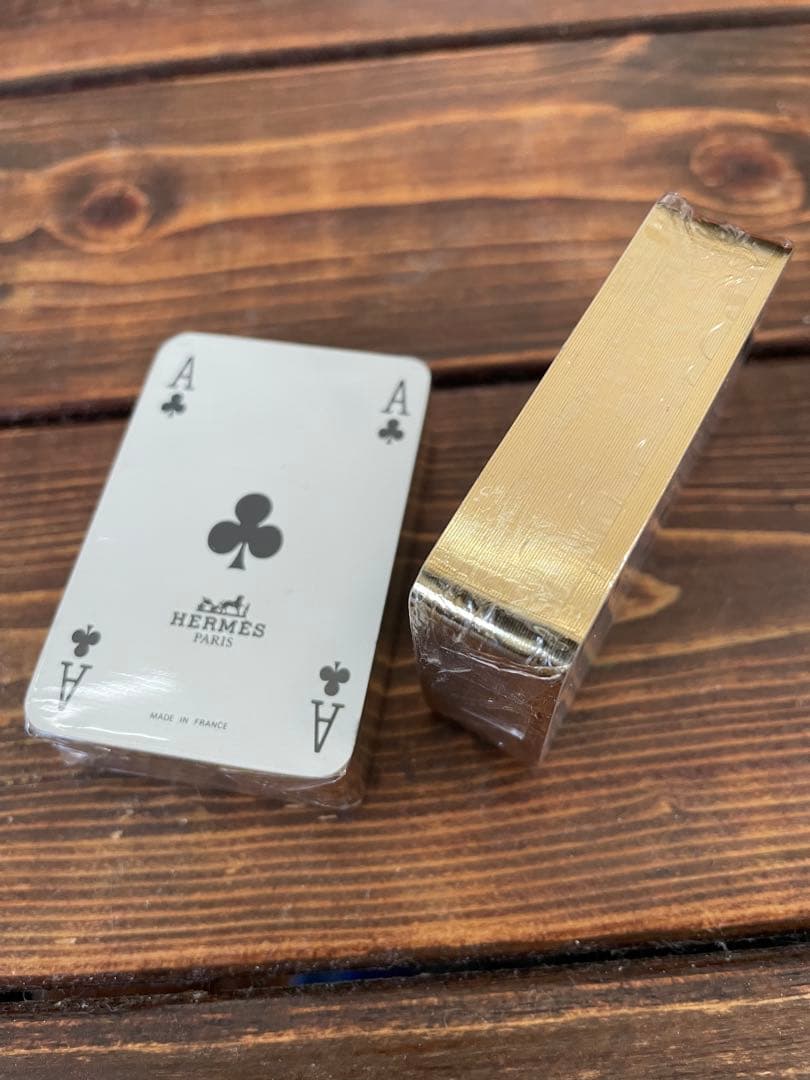 ★HERMES★犬柄 ミニトランプ未使用品★