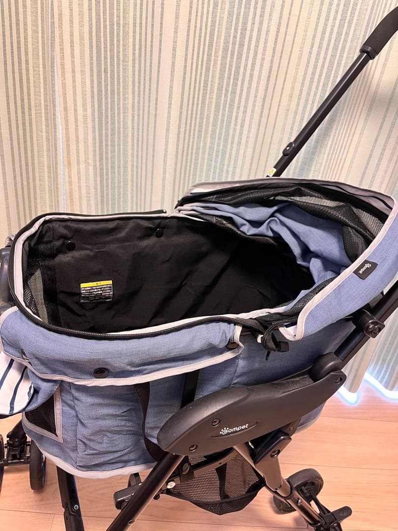 Compet ペットカート ブルー ストライプ