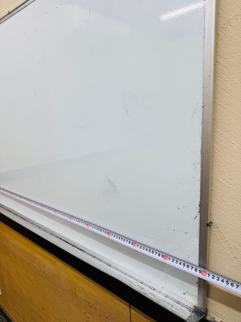 壁掛け ホワイトボード 黒板 160×90cm 事務用品 オフィス 軽量 大型