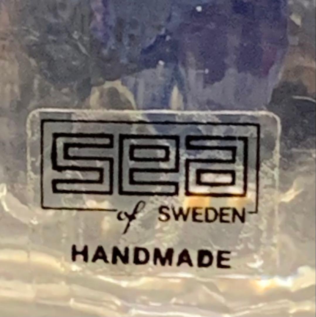 1990年代のスウェーデン製ヴィンテージガラスアートSEA Glasbruk