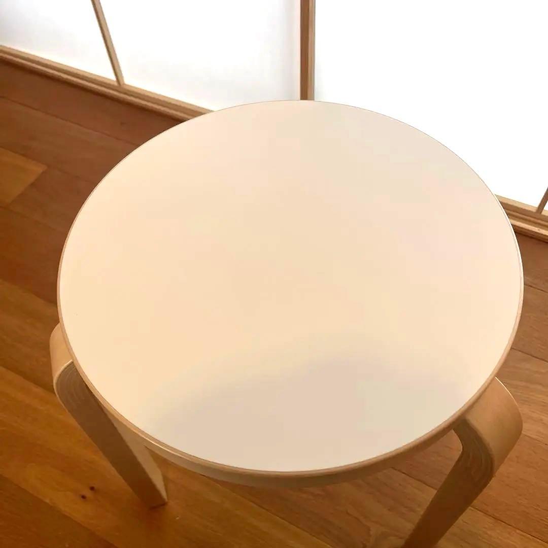 Artek　アルテック　スツール 60 ホワイト ラミネート　北欧家具