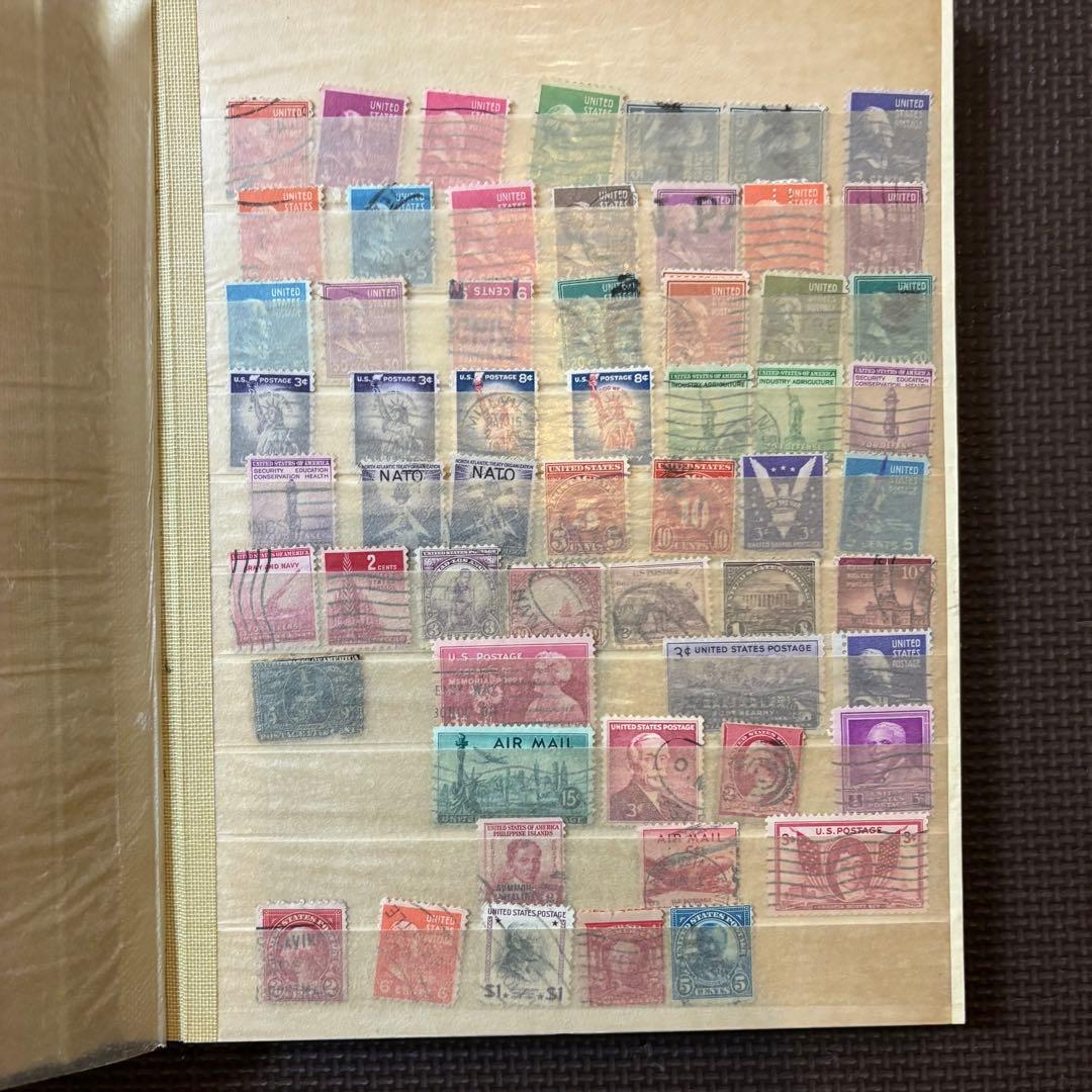 海外切手　使用済切手　まとめ　コレクションブック　20ページ