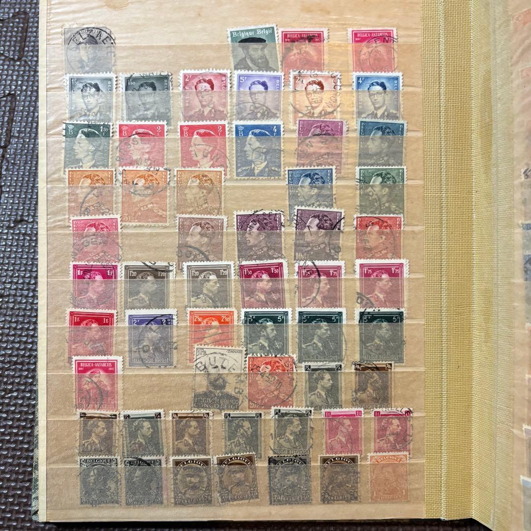 海外切手　使用済切手　まとめ　コレクションブック　20ページ