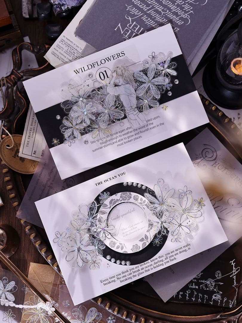 ⭐️SALE⭐️小白家文創《白色梦屿》海外マスキングテープ マステ 【2755】