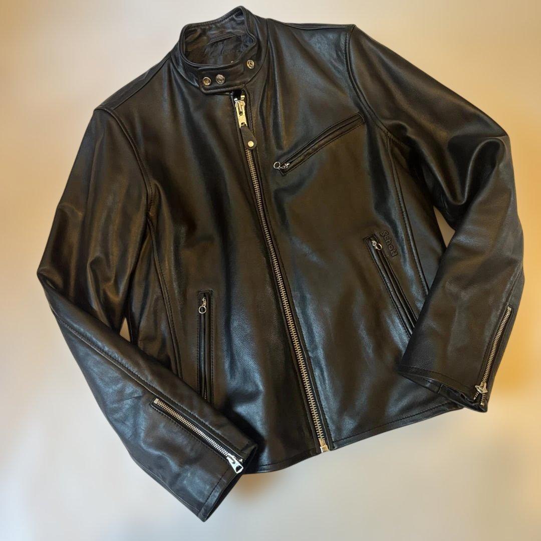Schott シングルライダース　M