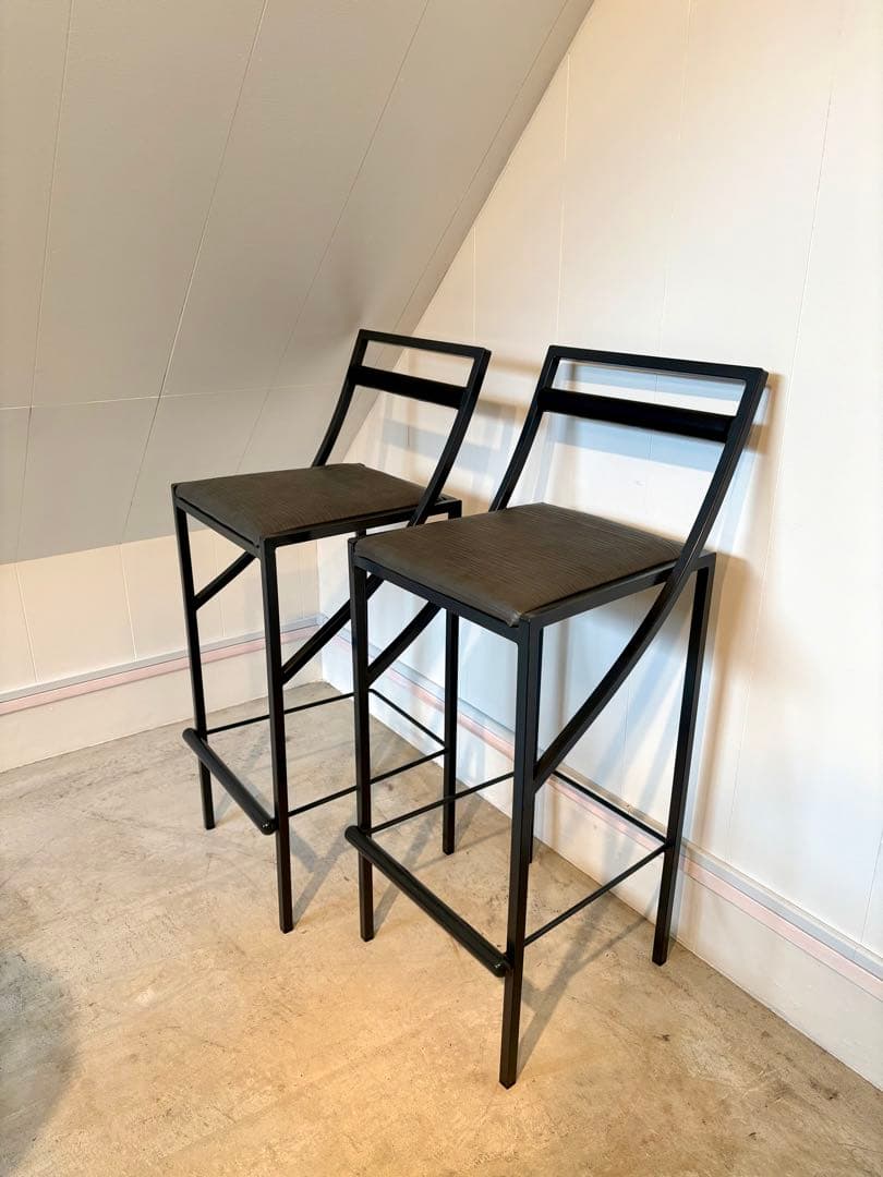 スツール postmodern designe high chair 2set