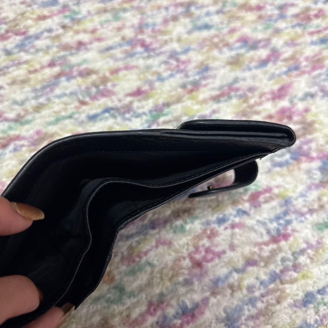Gucci 黒 二つ折り財布 レザー