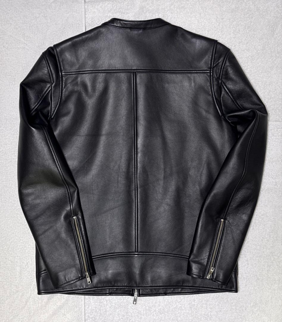 ユナイテッド東京 希少なサイズ4【XL】 ノーカラーシングルライダース