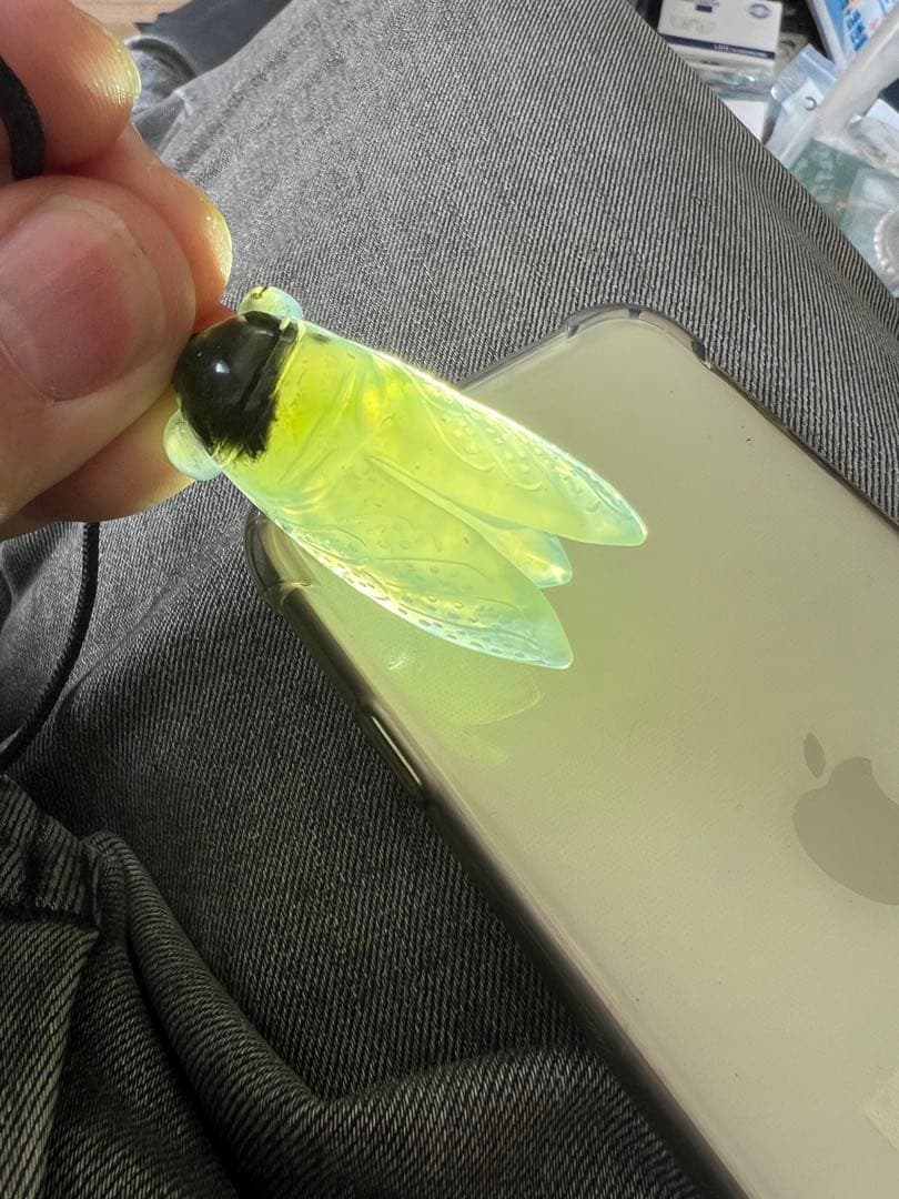 新品　◆限定1個◆高品質 蝉　玉石彫刻ペンダントコレクション 送料無料　本物保証