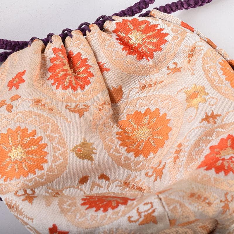 茶道具　京焼　桶谷定一作　肩衝茶入　仕覆付　共箱　V　7350