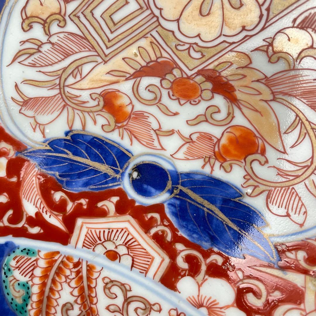 古伊万里　色絵大皿　江戸時代　有田焼　46.5cm  アンティーク