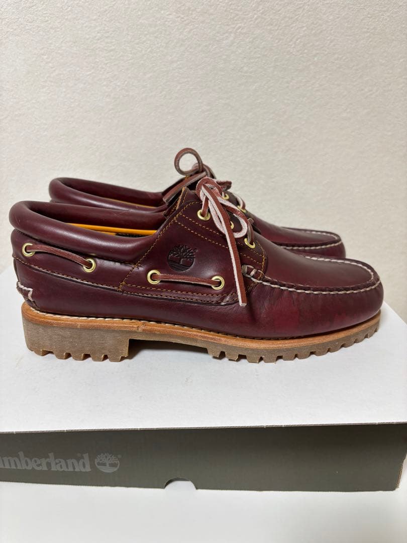 Timberland 3eye バーガンディ　実質27㌢前後です‼️
