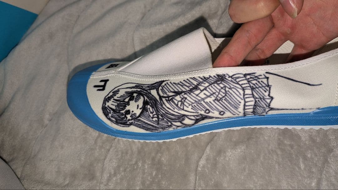 僕の心のヤバイやつ　僕ヤバ　桜井のりお先生直筆イラスト入り上履き　山田杏奈