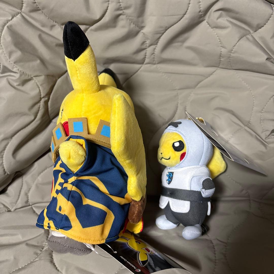【タグ付き】 ボスごっこピカチュウ プラズマ団 ぬいぐるみ