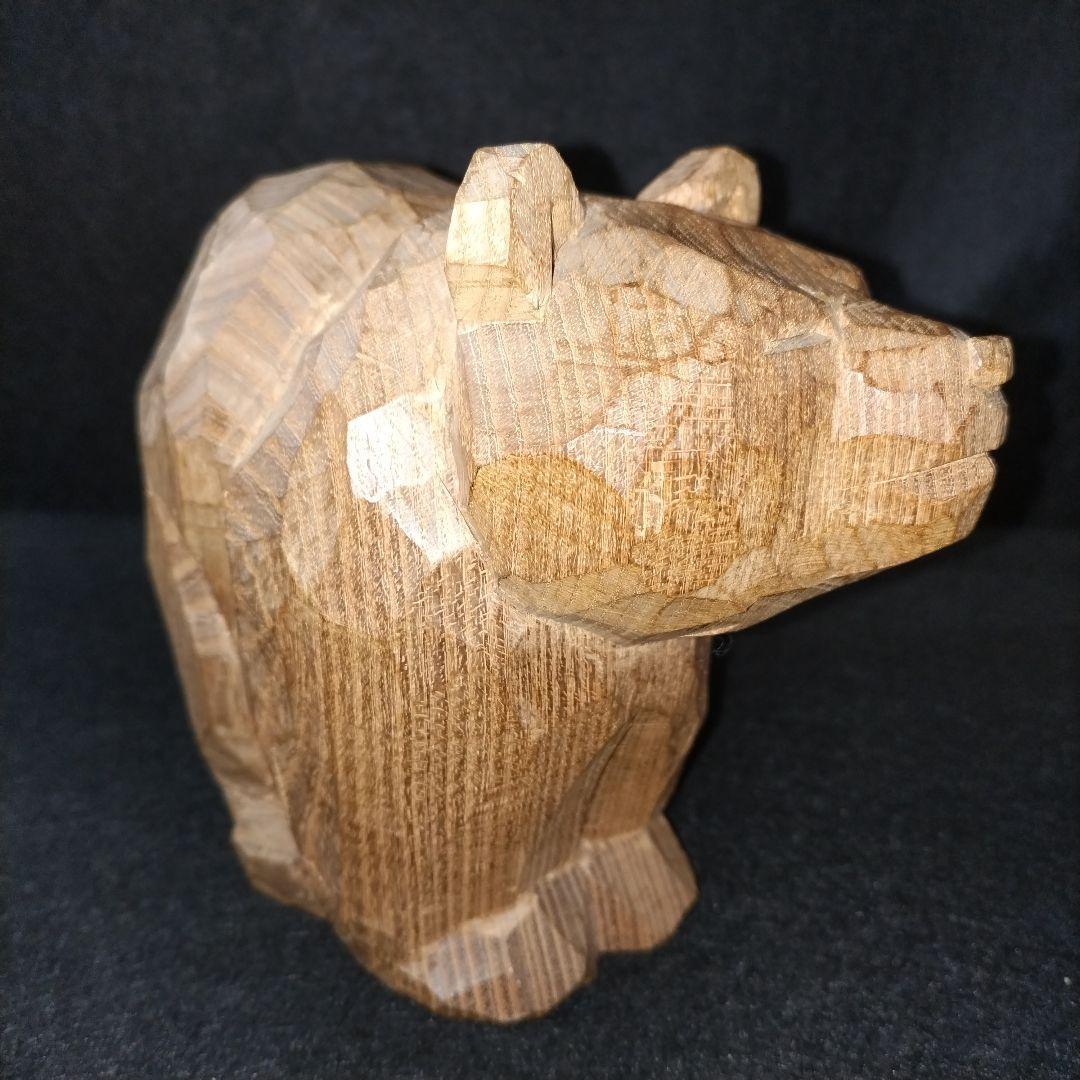 クマの木彫り 可愛い サイン無し 無名