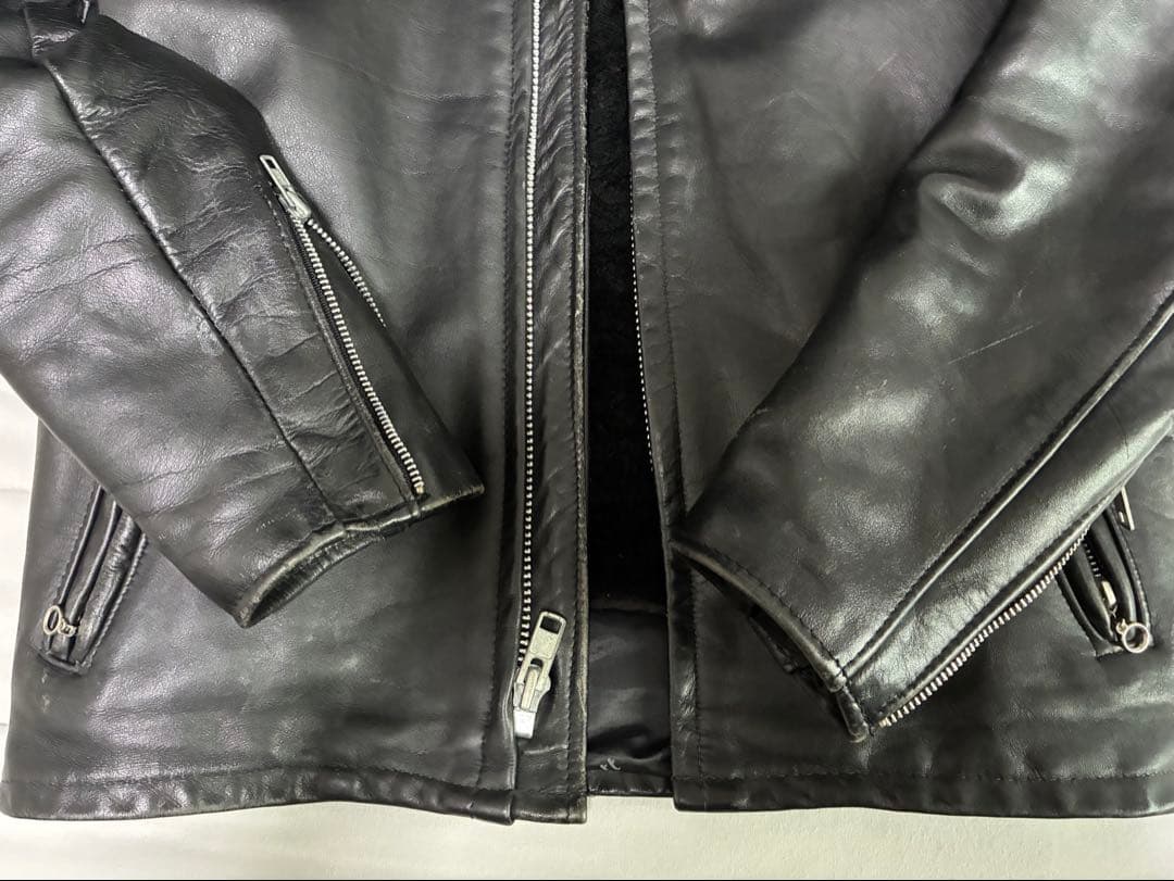 SCHOTT 641 シングルライダースジャケット ボアライナー 38 L相当