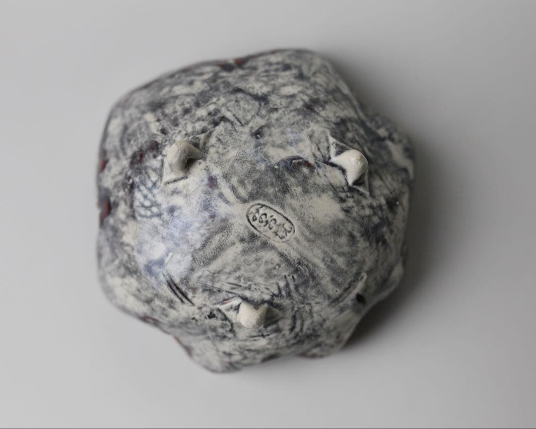 箕面焼 松田箕山 菓子器 紅葉皿 茶道具 アンティーク