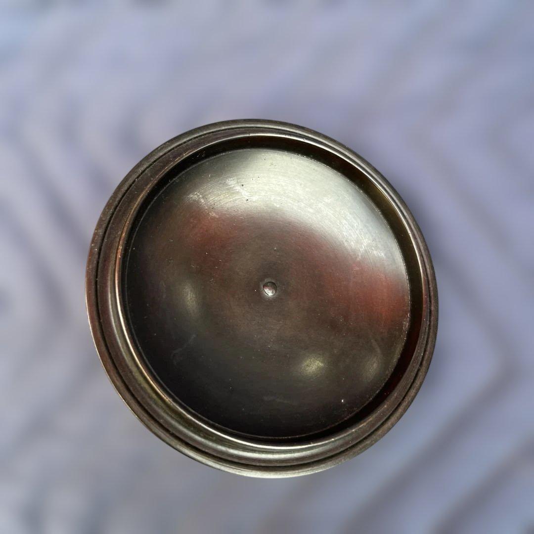 鋳銅 鬼面風炉 釜添 釜師畠春斎/風炉師寛