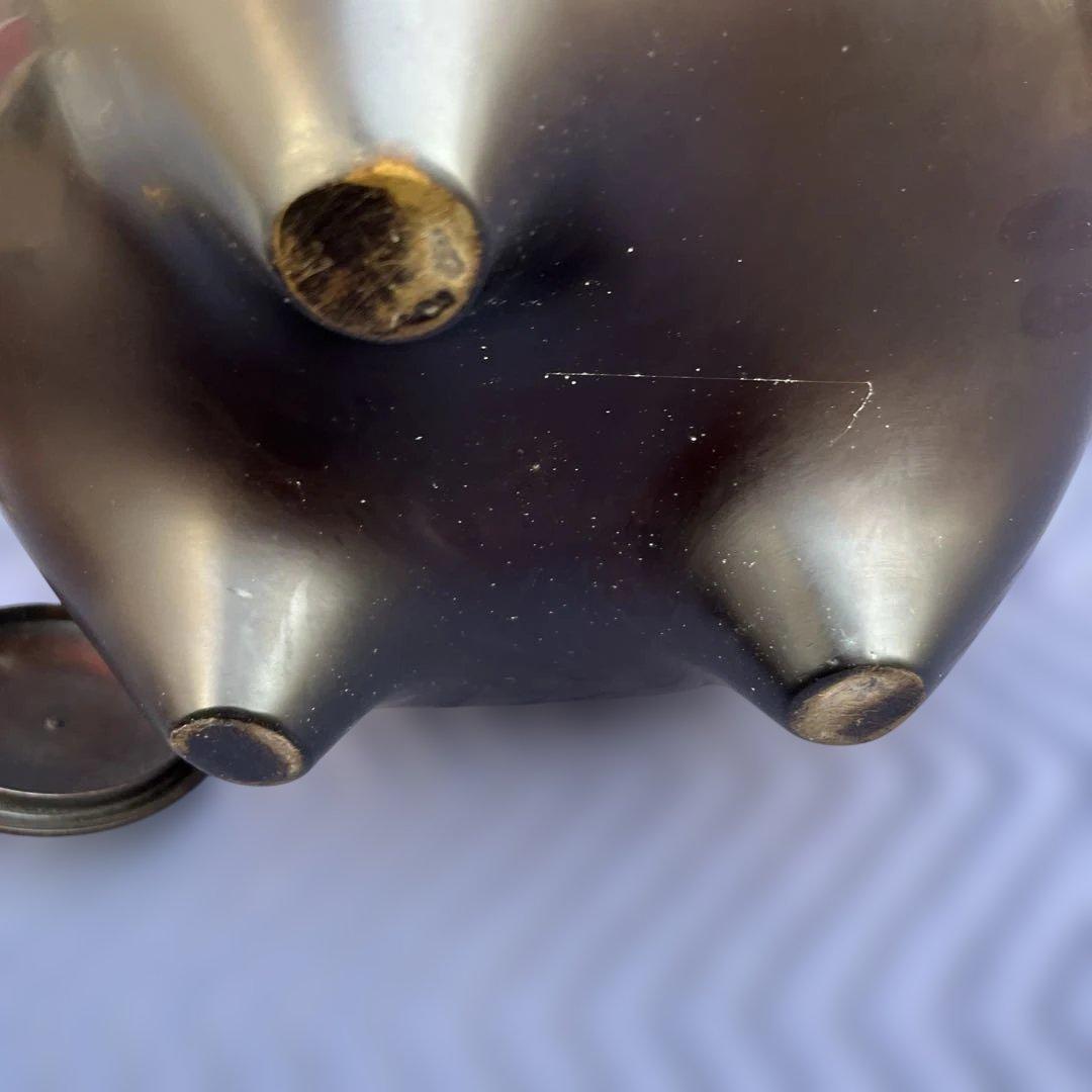 鋳銅 鬼面風炉 釜添 釜師畠春斎/風炉師寛