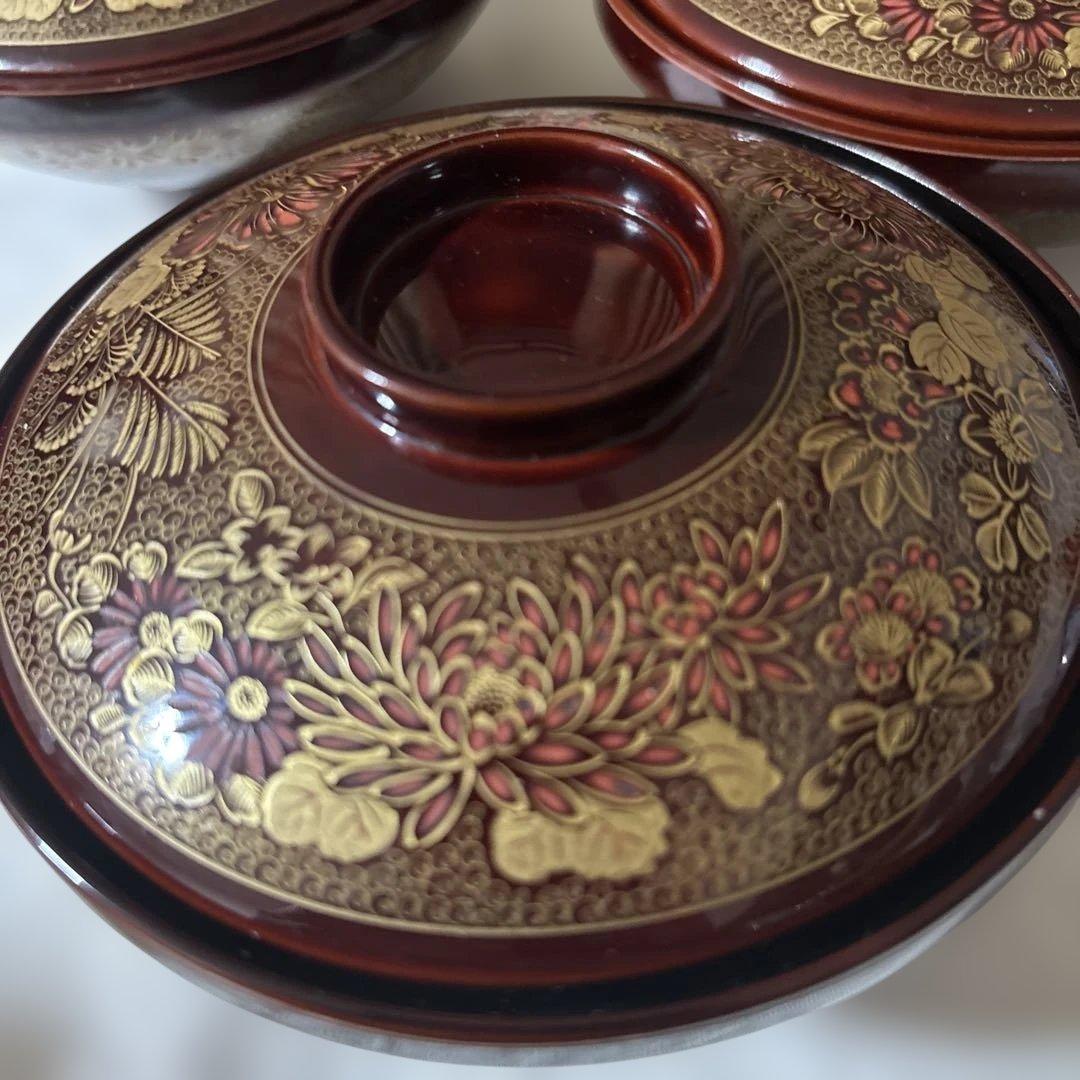 輪島塗　塩安作　吸物椀　5客