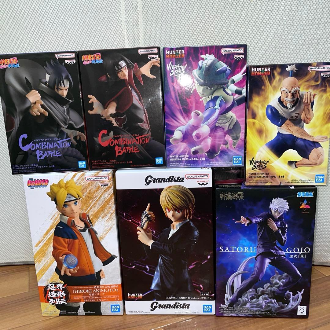 プライズフィギュア　7個　グランディスタ　クラピカ　ルミナスタ　五条悟　など