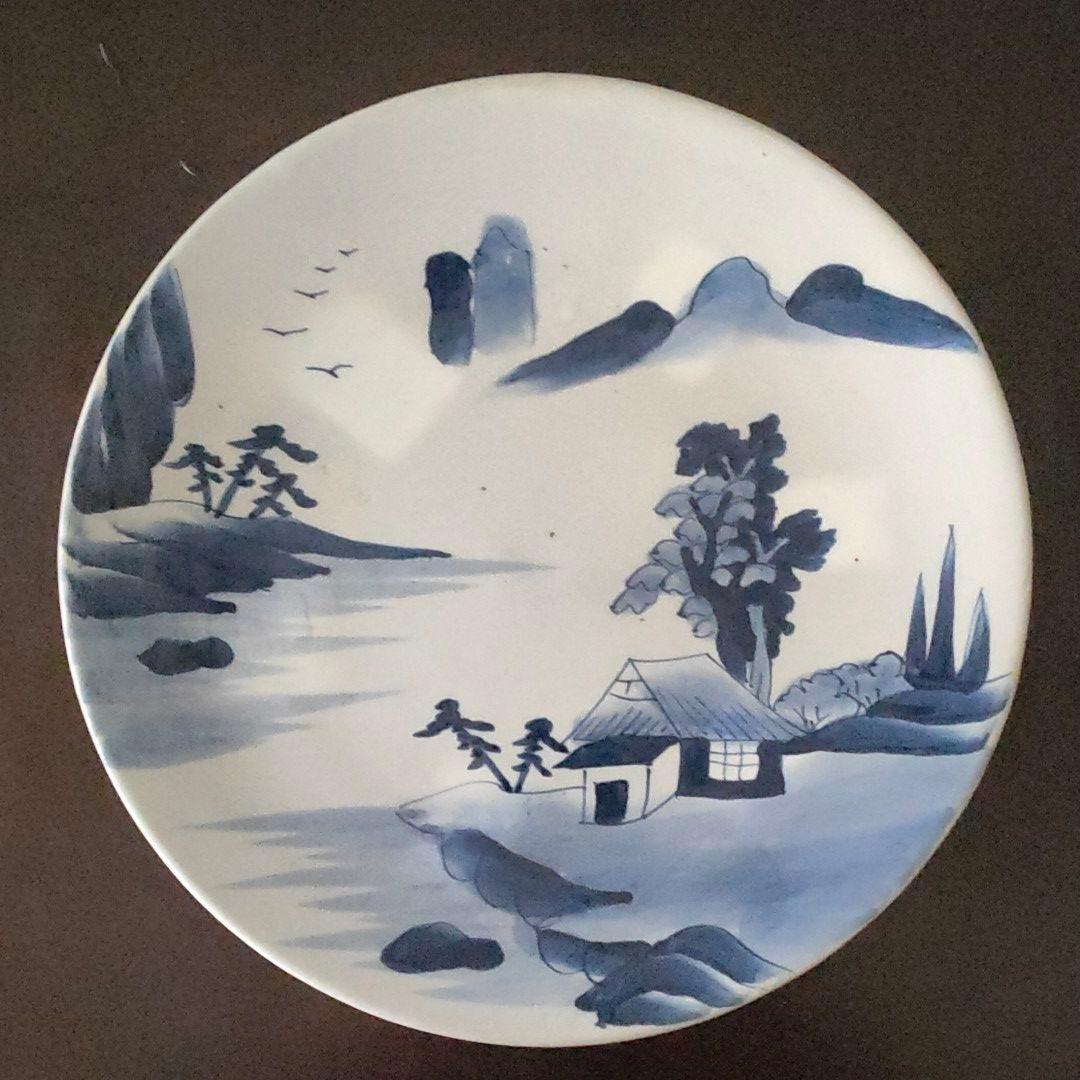 染付　大皿 ２枚組　31cm