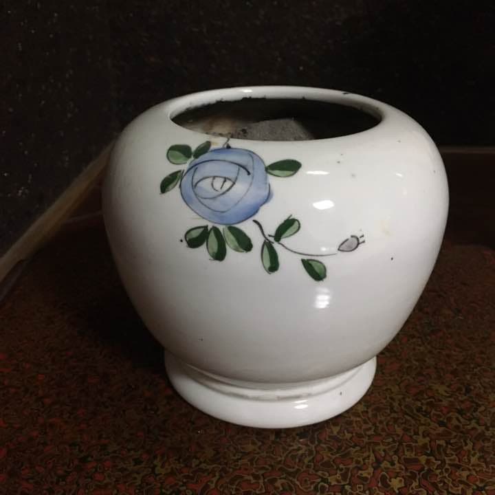 大正ロマン【手あぶり 火鉢】薔薇の模様