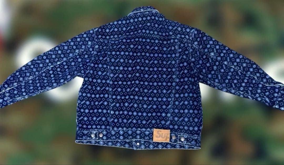 ジャケット・アウター Supreme Flocked Denim Trucker Jacket