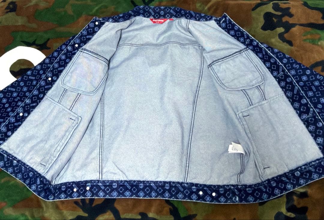 ジャケット・アウター Supreme Flocked Denim Trucker Jacket