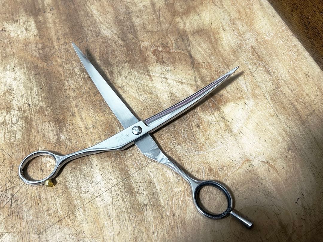 最終値下げ◆中古◆文誠社 左利き トリミング7インチカーブシザー
