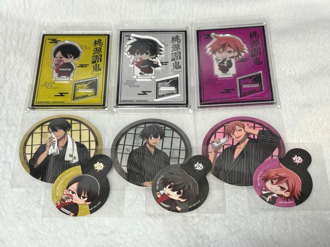 桃源暗鬼 極楽湯 ミニアクリルスタンド セット 無陀野 淀川 花魁坂