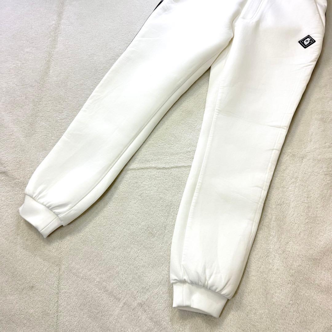 V12 ダンボールニット ストレッチ サイドロゴ スウェットリブ ゴルフパンツM