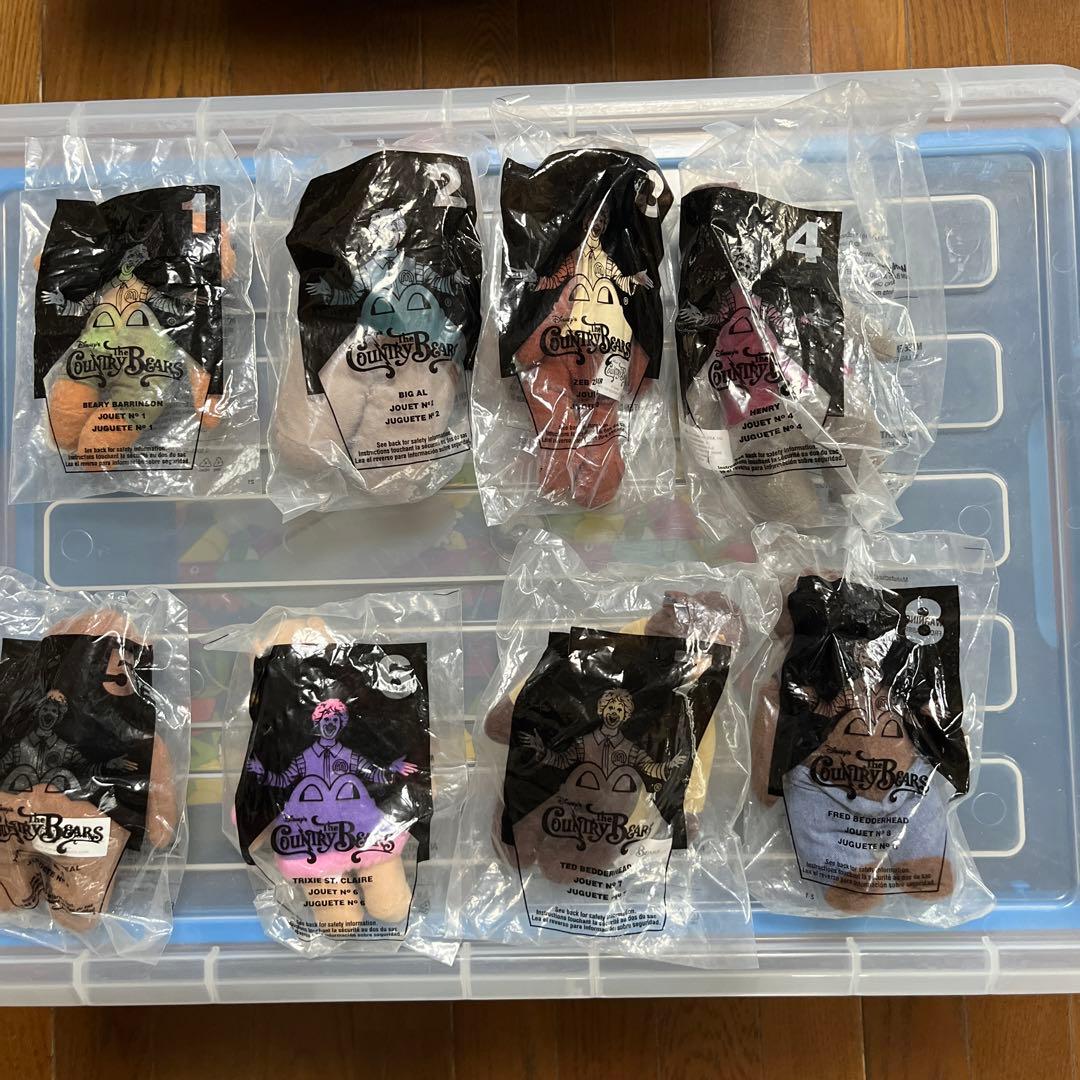 ディズニー　カントリーベア　全8体　未開封　日本未発売　2001年